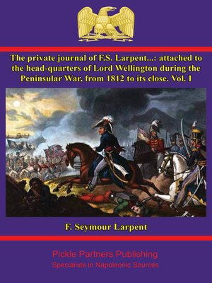 cover image of The Private Journal of F.S. Larpent--Volume I